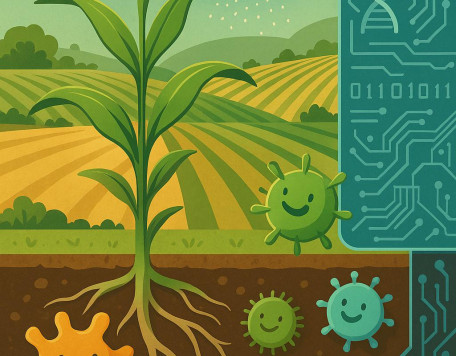 A vibrant digital illustration showcases sustainab compressed